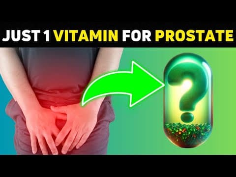 Just 1 TINY Vitamin To SHRINK an Enlarged Prostate