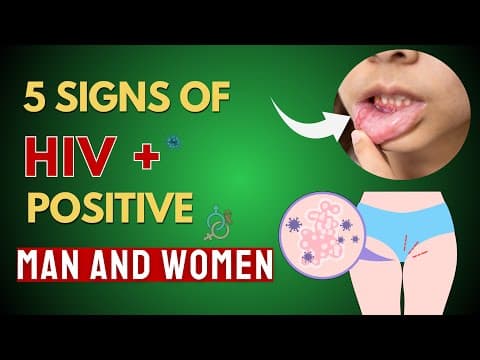 WARNING SIGNS ! 5 Symptoms of HIV in WOMAN and MAN #hiv