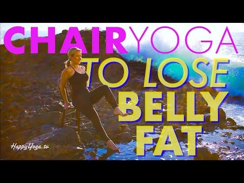 Lose Belly Fat Seated Yoga Routine | Ab Workout | Weight Loss