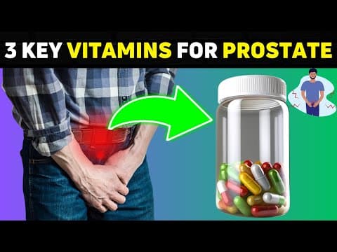 Just 3 TINY VITAMINS to SHRINK an Enlarged Prostate