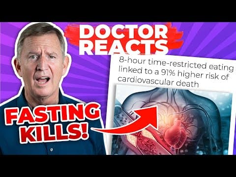 Intermittent fasting causes CARDIOVASCULAR DEATH? - Doctor Reacts