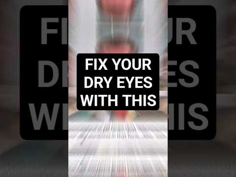 How To Fix DRY EYES With Nutrition!