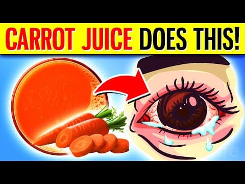 Drink Carrot Juice Every Day For 1 Week, See What Happens!