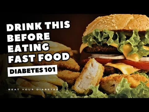 Drink This Before Eating Fast Food If You Have Diabetes