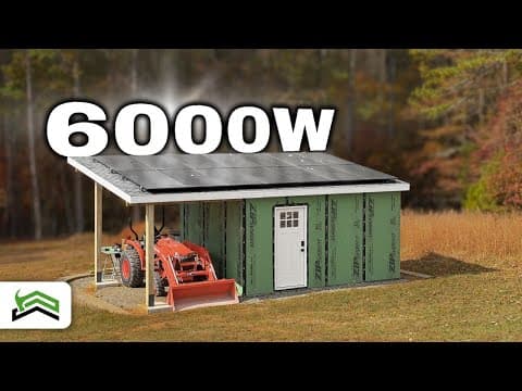 I Replaced My Power Company… With My Insane Solar Shed!