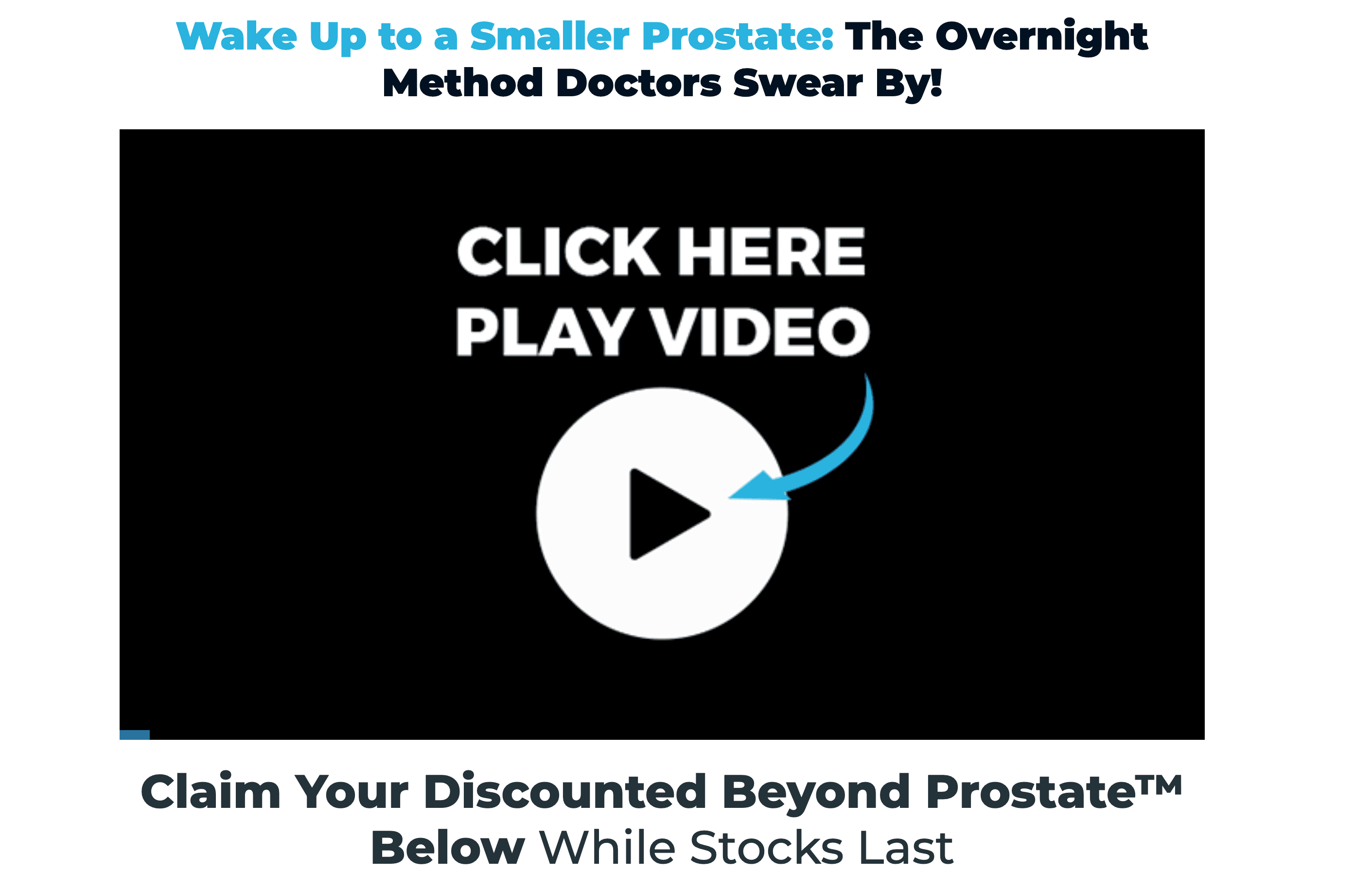 A Simple Prostate Method for Reducing Bathroom Visits