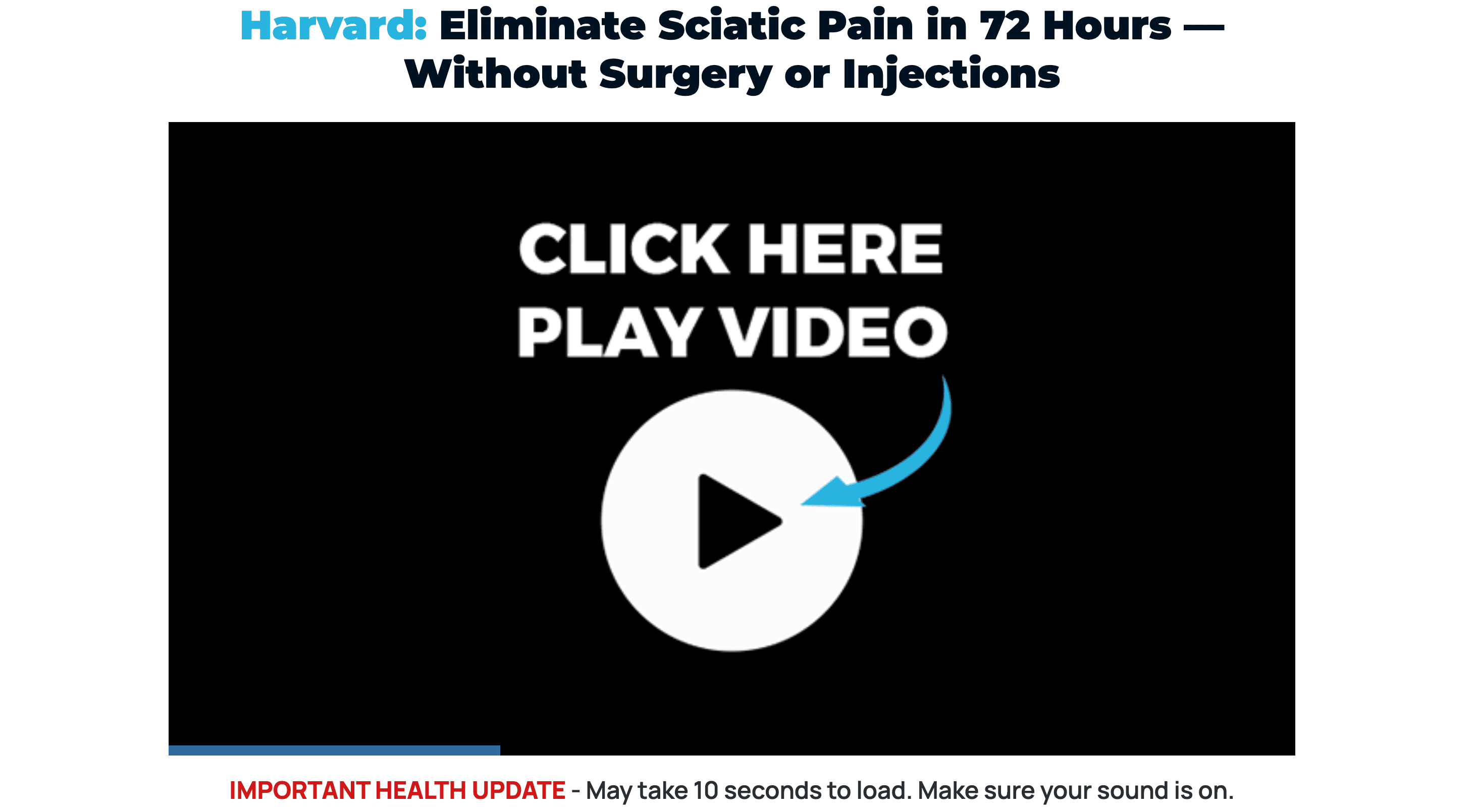The 72-Hour Sciatic Solution Without the Need for Surgery or Shots