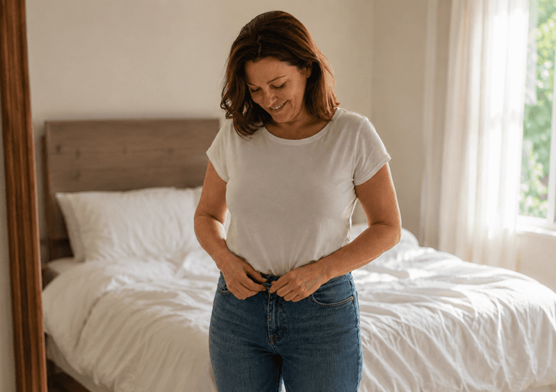 Jeans Feel Fine at Breakfast. Why Tight by Dinner?